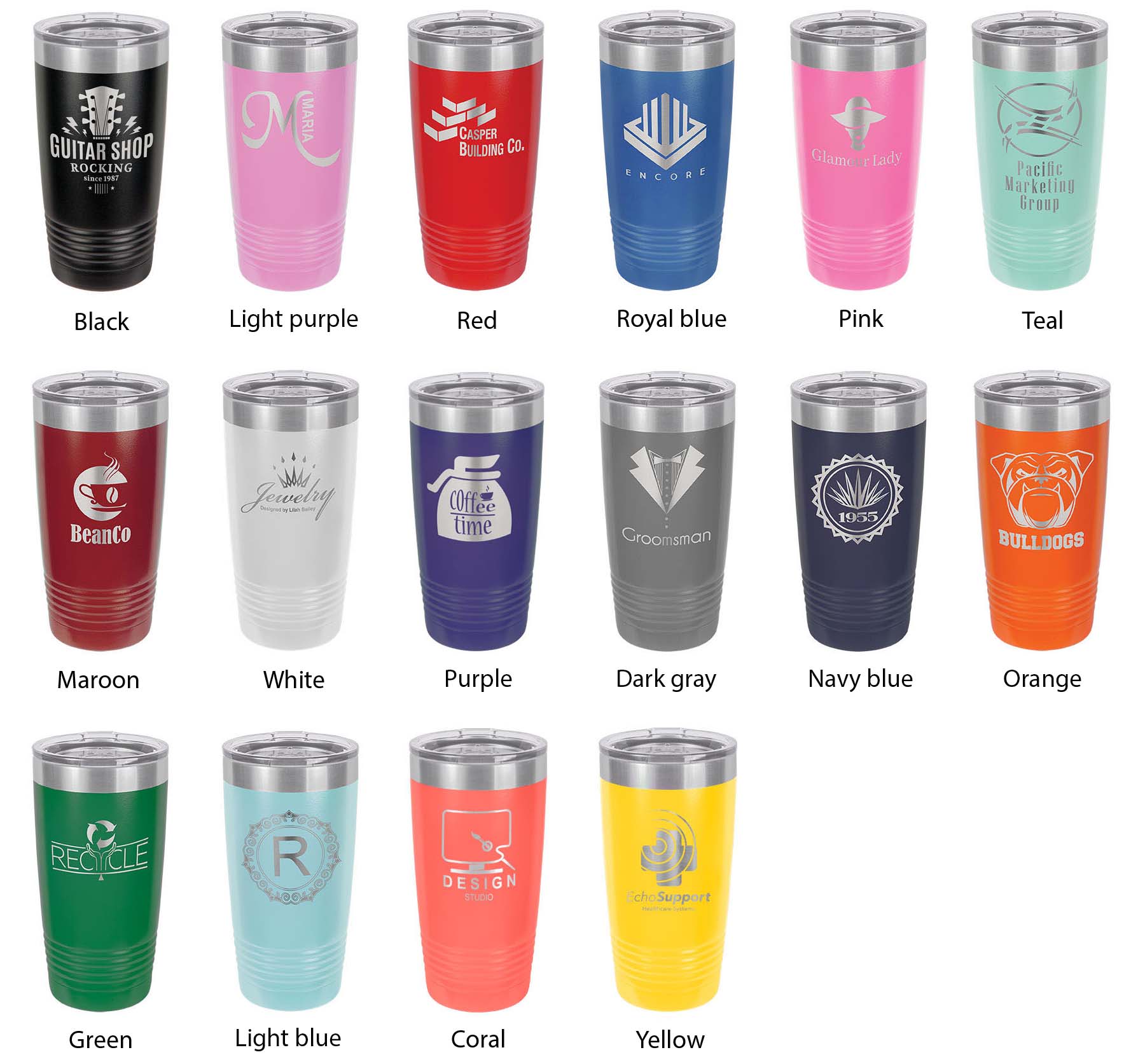 Carter Lake Map Tumbler Travel Mug Insulated Laser Engraved Coffee Cup Colorado 20 oz