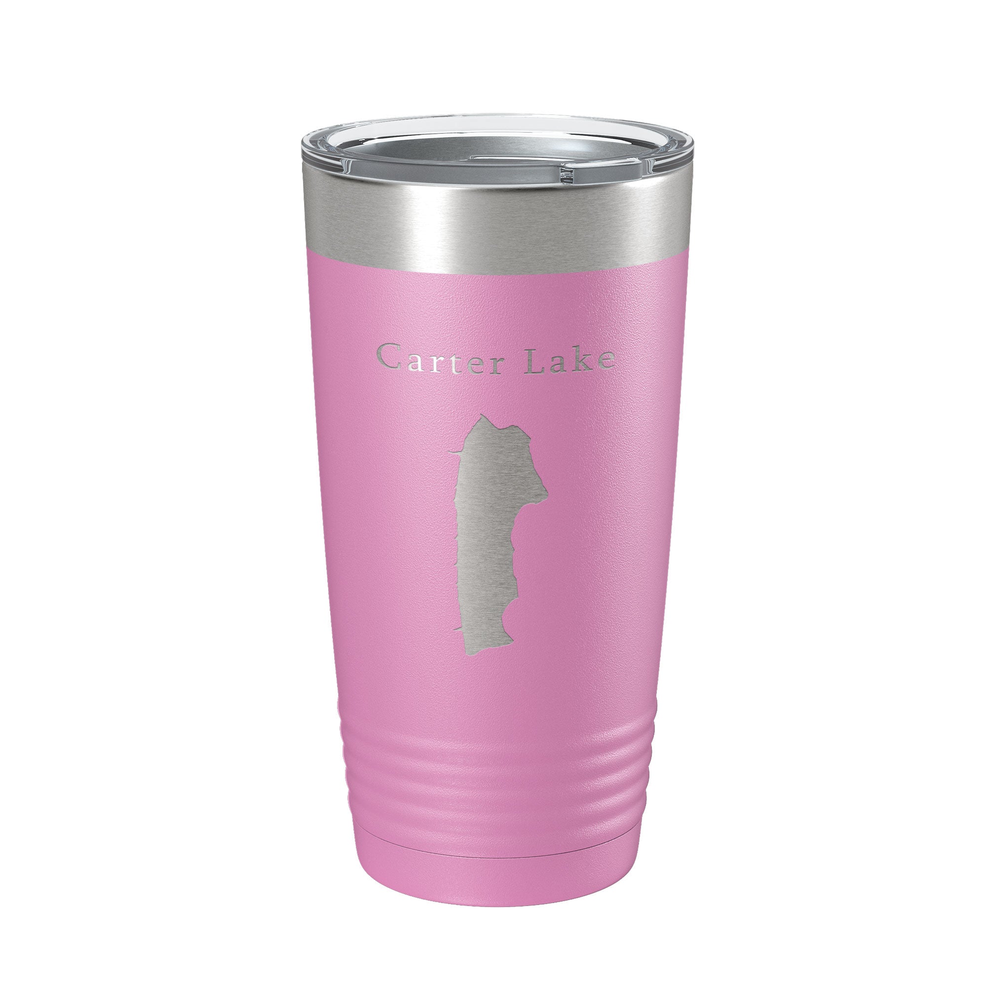 Carter Lake Map Tumbler Travel Mug Insulated Laser Engraved Coffee Cup Colorado 20 oz