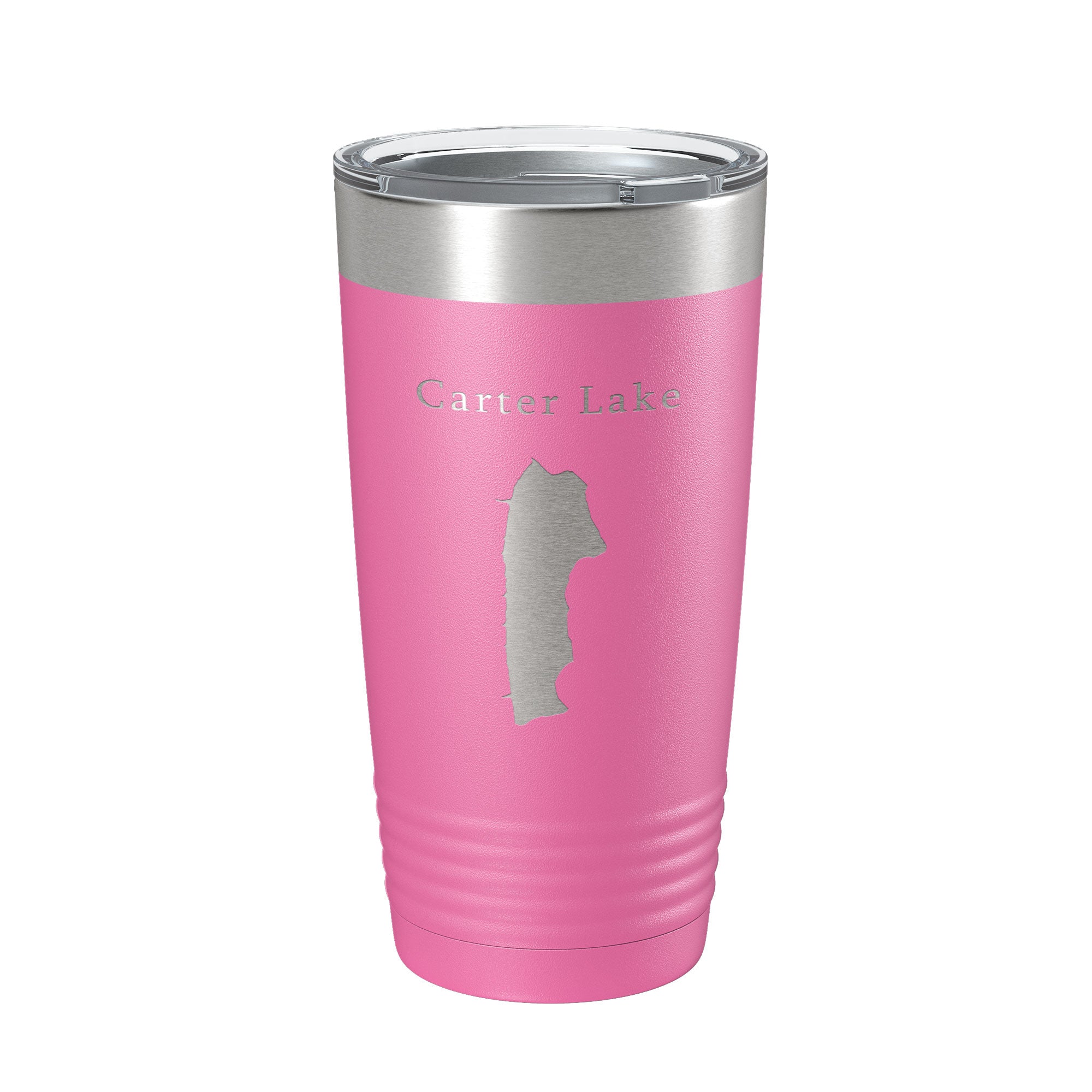 Carter Lake Map Tumbler Travel Mug Insulated Laser Engraved Coffee Cup Colorado 20 oz